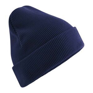 Beechfield Unisex Adult Cuffed Natural Cotton Heavyweight Beanie / Oxford Navy